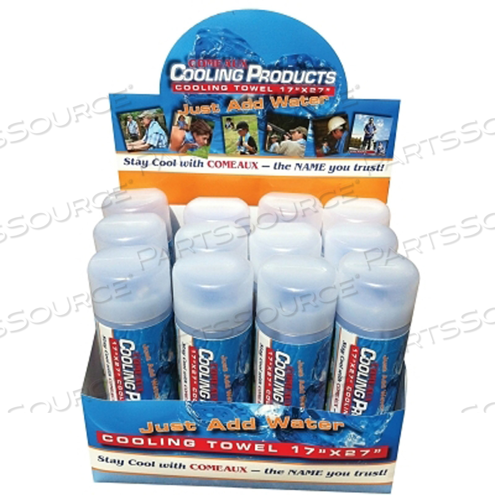 OEM#: 91000ОХЛАЖДАЮЩЕЕ ПОЛОТЕНЦЕ, 17 ДЮЙМОВ X 27 ДЮЙМОВ, СИНИЙ от Comeaux Caps