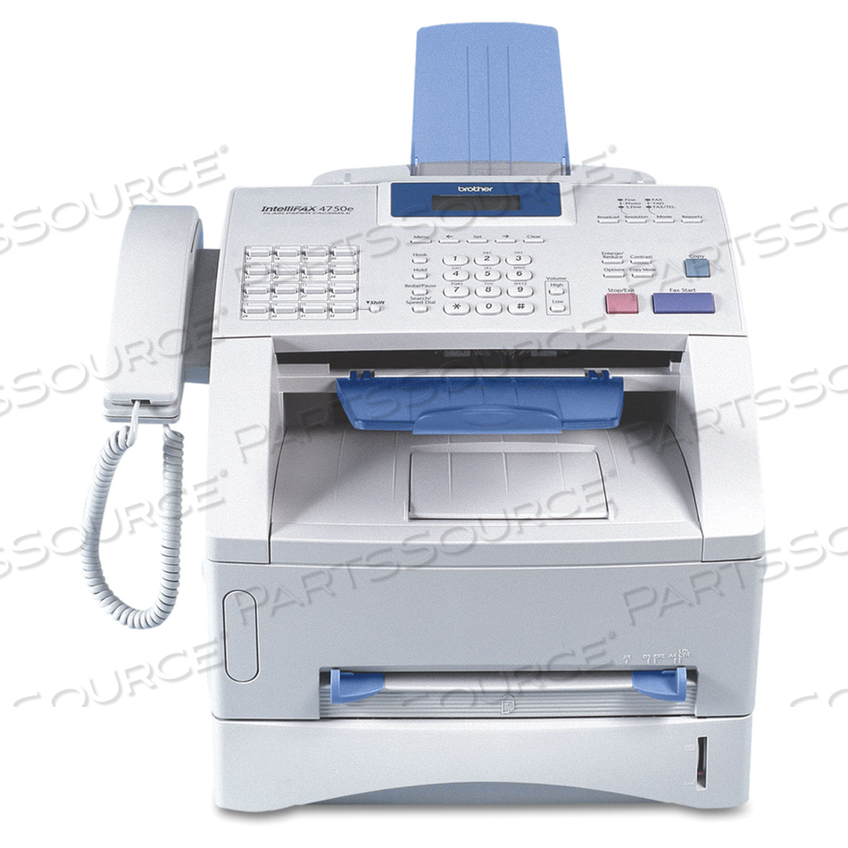 BROTHER INTELLIFAX 4750E - ФАКС/КОПИРОВАЛЬНЫЙ АППАРАТ - Ч/Б - ЛАЗЕРНЫЙ - ШИРИНА 8,5 ДЮЙМОВ (ОРИГИНАЛ) - LEGAL (НОСИТЕЛЬ) - ДО 15 СТР./МИН. (КОПИРОВАНИЕ) - ДО 15 СТР./МИН. (ПЕЧАТЬ) - 250 ЛИСТОВ - 33,6 Кбайт/с - ПАРАЛЛЕЛЬНЫЙ, USB