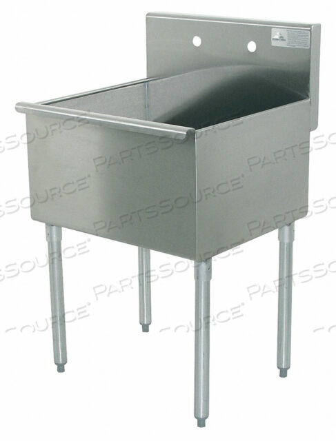 OEM#: 4-41-36Бюджетная кухонная мойка, 1 отделение, чаша 36 л x 24 ш, общий размер 36 л x 41 в от Advance Tabco