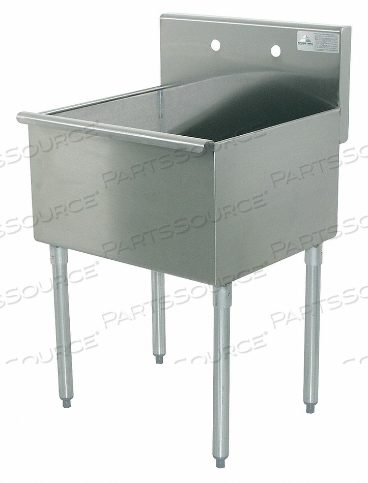 OEM#: 4-41-36Бюджетная кухонная мойка, 1 отделение, чаша 36 л x 24 ш, общий размер 36 л x 41 в от Advance Tabco