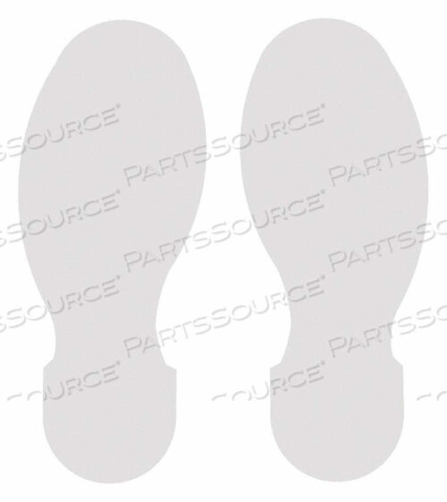 OEM#: 104411G5695 ЛЕНТА ДЛЯ РАЗМЕТКИ ПОЛА В ФОРМЕ НОГ WHT PK10 от Brady Americas