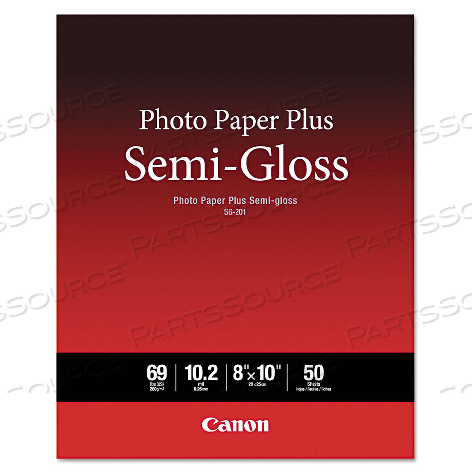 OEM#: 1686B062PHOTO PAPER PLUS SEMI-GLOSS, 10.2 MIL, 8 X 10, SEMI-GLOSS WHITE, 50/PACK от Canon (Бытовая электроника)