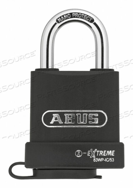 OEM#: 83WP-IC/53KEYED PADLOCK 15/16 В ПРЯМОУГОЛЬНИКЕ ЧЕРНОГО ЦВЕТА от Abus