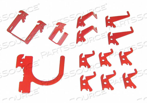 OEM#: 35-K-BASRDG0363 НАБОР КРЮЧКОВ ДЛЯ ИНСТРУМЕНТАЛЬНОЙ ДОСКА С ПРОРЕЗАМИ 13 ШТ. КРАСНЫЙ от Wall Control Pegboard