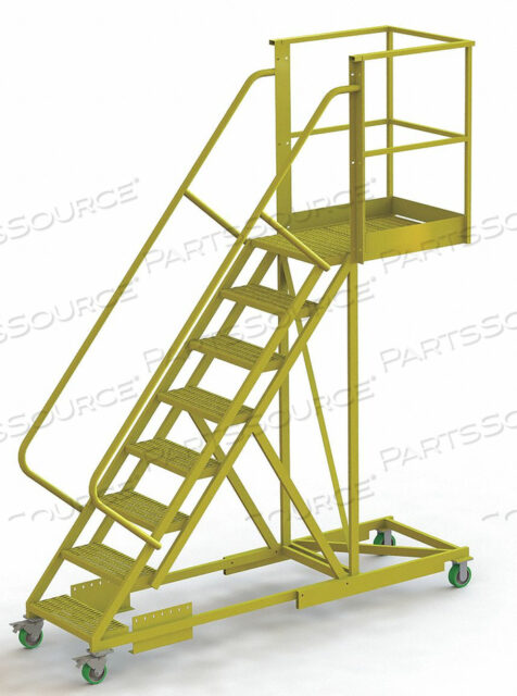OEM#: UCS500830246SUPPORTED 8 STEP CANTILEVER LADDER WITH 30 LONG PLATFORM - PERFORATED by Tri-Arc