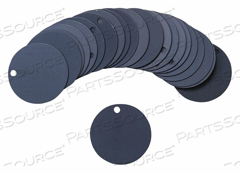 OEM#: 87612BLK TAG 2 X 2 IN BK AL RND 3/16 IN PK25 от Brady Americas