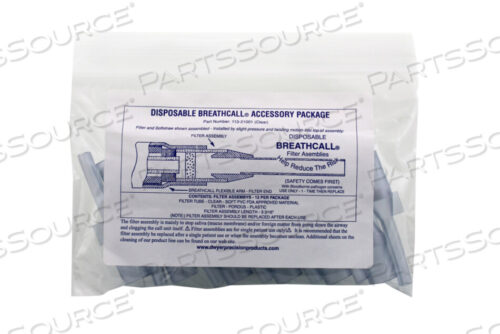 OEM#: 739612 ФИЛЬТР ДЛЯ ДЫХАНИЯ STRAWS - СЕРЫЙ от Curbell Medical