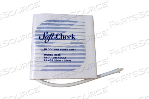 OEM#: VST2635HP-20SOFTCHECK VINYL DISPOSABEL BP CUFFS, ADULT 26 - 35 CM, SINGLE TUBE, PLASTIC BAYONET, 20/BOX by Spacelabs Healthcare