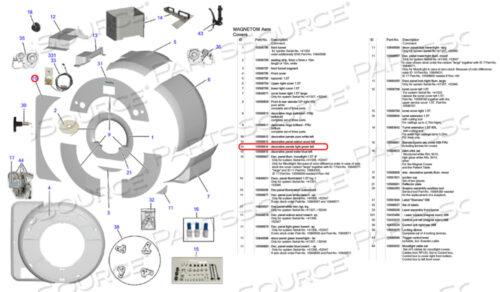 OEM#: 10568814ДЕКОРАТИВНЫЕ ПАНЕЛИ СВЕТЛО-ЗЕЛЕНЫЕ ЛЕВЫЕ от Siemens Medical Solutions