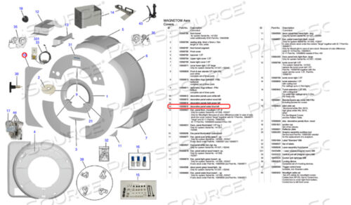 OEM#: 10568815ДЕКОРАТИВНАЯ ПАНЕЛЬ ВОДНО-СИНЕГО ЦВЕТА ЛЕВАЯ от Siemens Medical Solutions