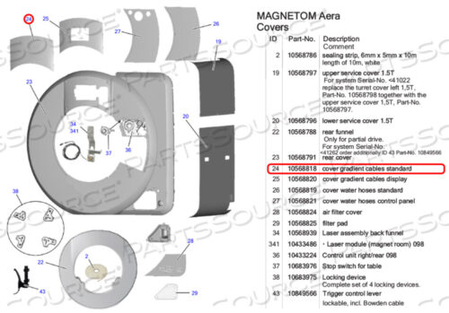 OEM#: 10568818COVER GRADIENT CABLES STANDARD от Siemens Medical Solutions