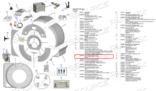 OEM#: 10849631DECO. ПАНЕЛЬ С ПОДСВЕТКОЙ 1.5T LRG.-1 от Siemens Medical Solutions