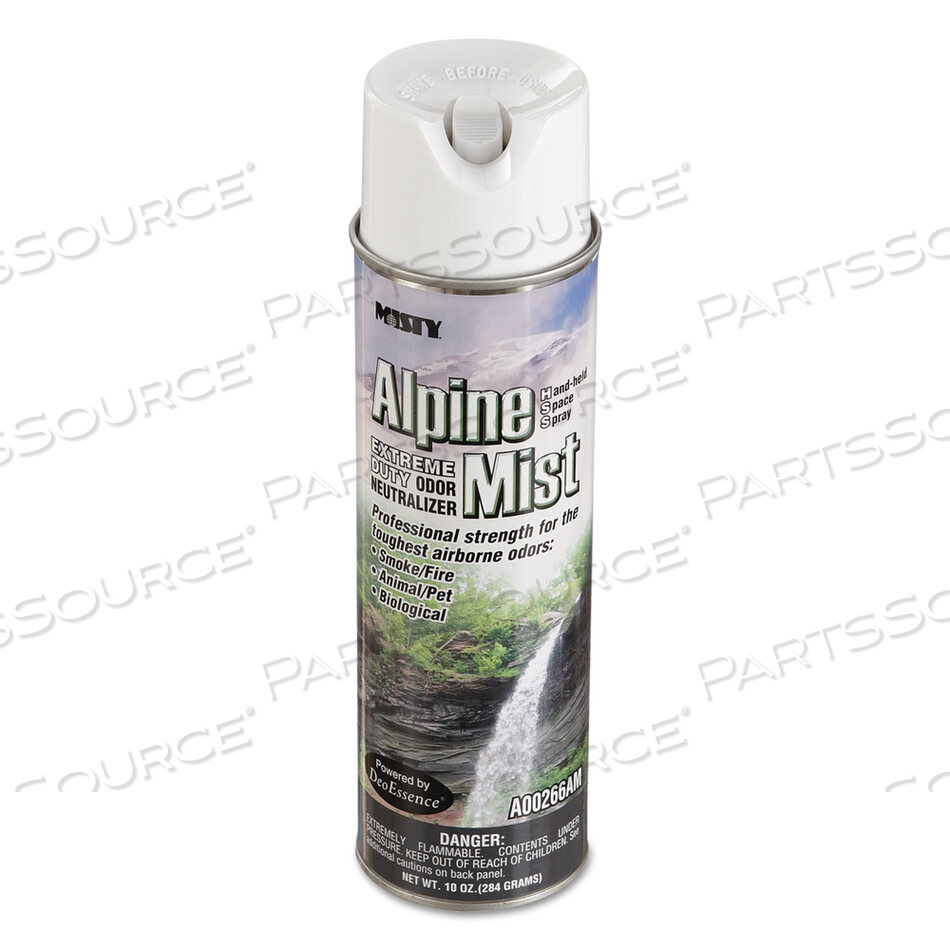 OEM#: 1039394Ручной нейтрализатор запахов, ALPINE MIST, аэрозольный спрей 10 унций, 12 шт. в коробке от Misty