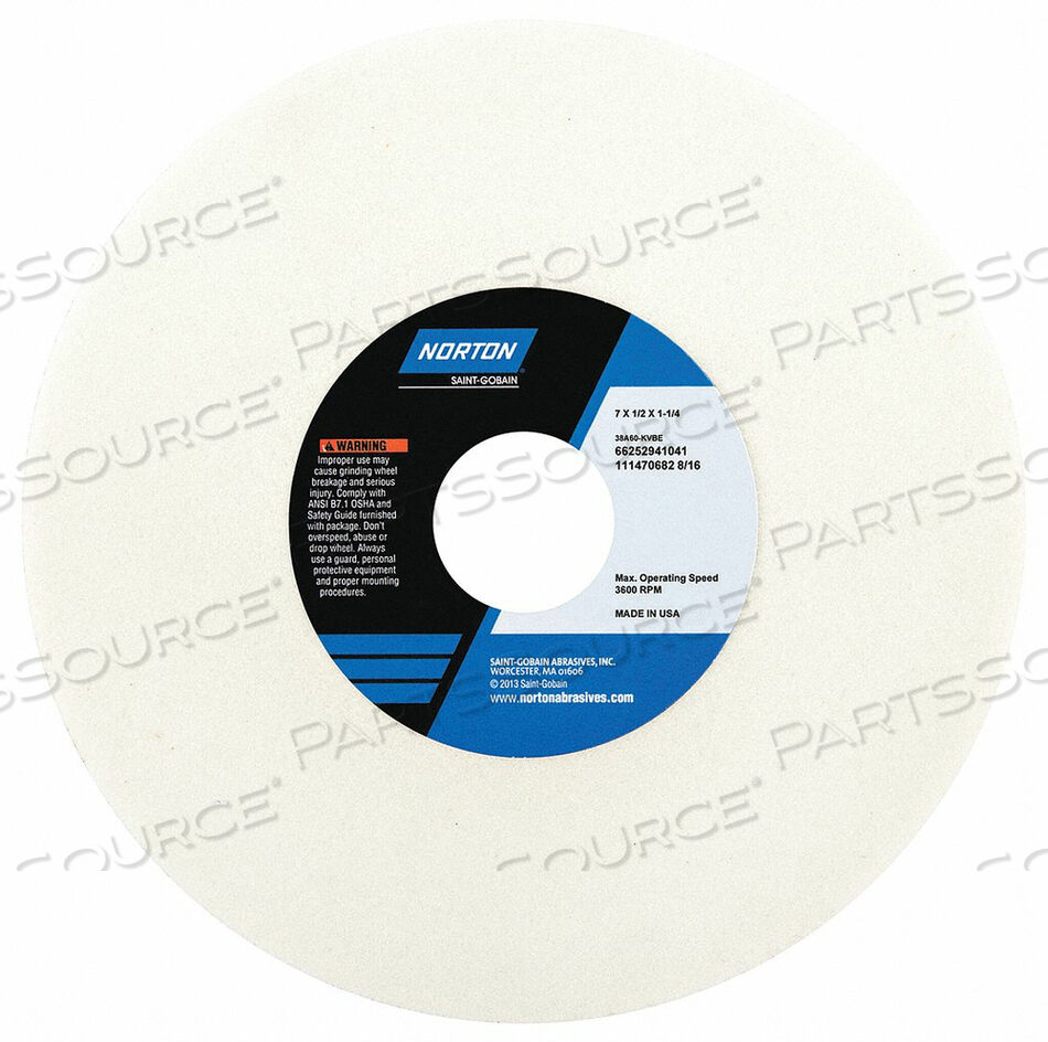 OEM#: 66252941023ШЛИФОВАЛЬНЫЙ КРУГ T1 7X1/2X1.25 AO 46G PK5 от Norton | Saint-Gobain Abrasives