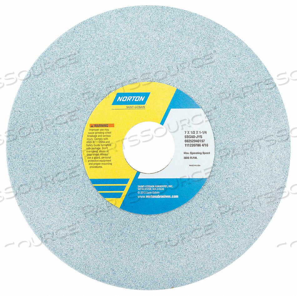 OEM#: 66252940196ШЛИФОВАЛЬНЫЙ КРУГ T1 7X1/2X1.25 CA 60G PK5 от Norton | Saint-Gobain Abrasives