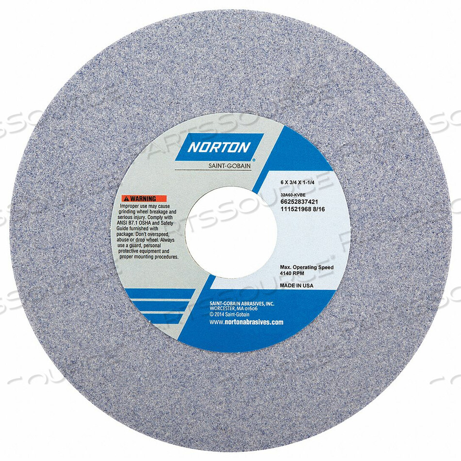OEM#: 66252837421ШЛИФОВАЛЬНЫЙ КРУГ T1 6X3/4X1-1/4 AO 60G PK5 от Norton | Saint-Gobain Abrasives