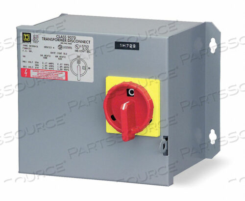 OEM#: 9070SK500G1D1TRANSFRMR DISCONNECT 500VA 240/480V-120V от Square D