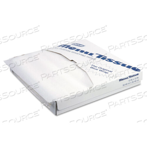ЛИСТЫ БУМАГИ МЕНЮ TISSUE НЕОБРАБОТАННЫЕ, 12 X 12, БЕЛЫЕ, 1000 ШТ./УПАКОВКА, 10 УПАКОВОК/КОРОБКА