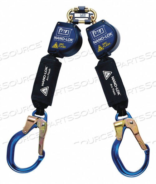 RESTRAINT LANYARD 2 LEGS ALUMINUM 8 FT.