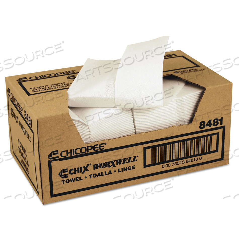 OEM#: 8481 ПОЛОТЕНЦА DURAWIPE SHOP, 13 X 15, Z-СЛОЖЕНИЕ, БЕЛЫЕ, 100/КОРОБКА от Chicopee