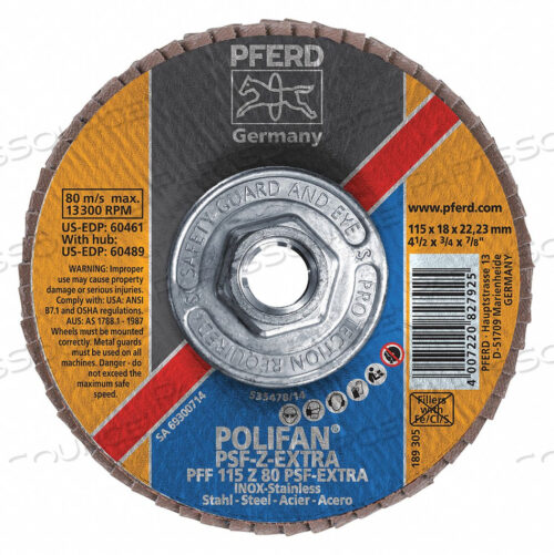 ПОЛИФАН PSF-X Z80 T27 4-1/2 X5/8 -11