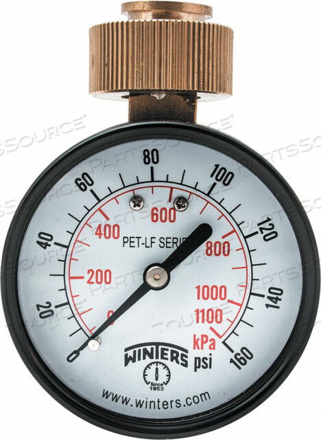 OEM#: PETW213LFМАНОМЕТР ДЛЯ ИСПЫТАНИЯ ВОДЫ 2,5 ДЮЙМА ОТ 0 ДО 160 PSI от Winters Instruments
