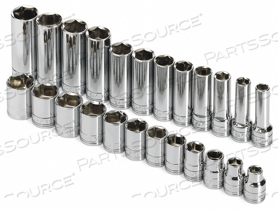 OEM#: 89024 НАБОР ГОЛОВОК МЕТРИЧЕСКИХ 3/8 ДЮЙМА DR 24 ШТ от SK Professional Tools