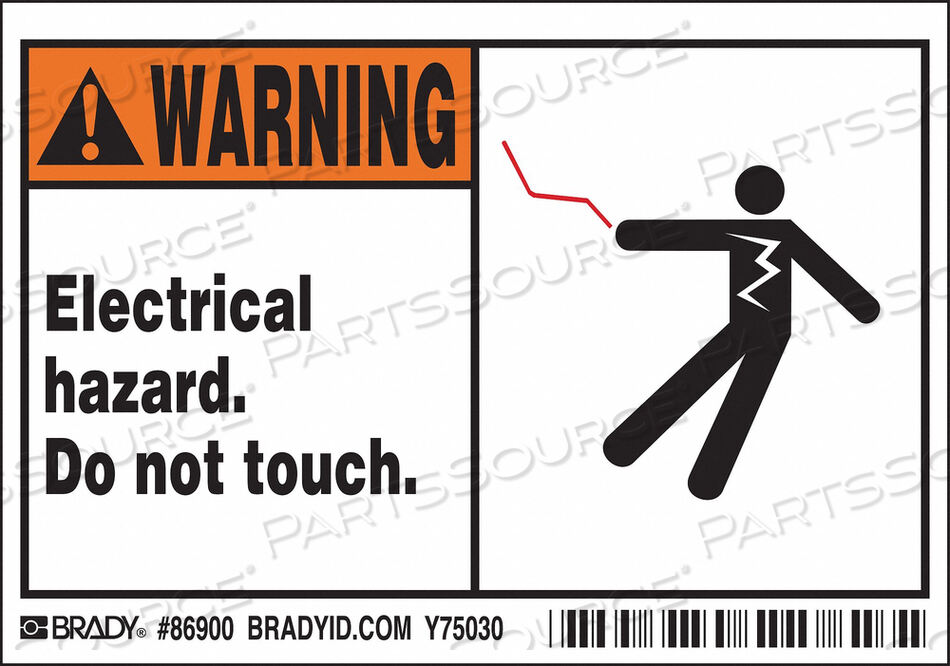 OEM#: 86900MACHINE/EQUIPMENT LABL 3-1/2INHX5INW PK5 by Brady Americas