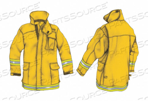 OEM#: CWLD-S03-000-41-YYY - LWILDLAND COAT NOMEX YELLOW L от Veridian Fire Protective Gear