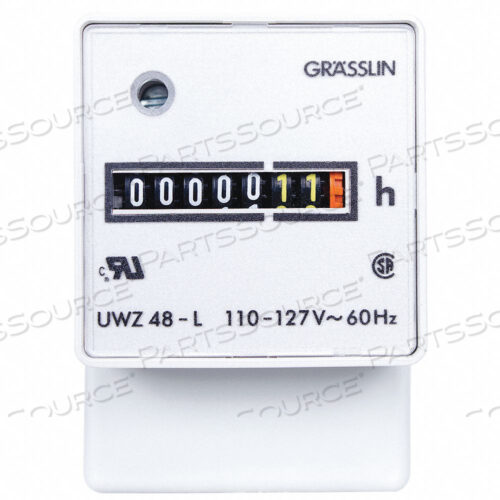 СЧЕТЧИК ЧАСОВ 120 В ПЕРЕМЕННОГО ТОКА ПЛАСТИКОВЫЙ IP20