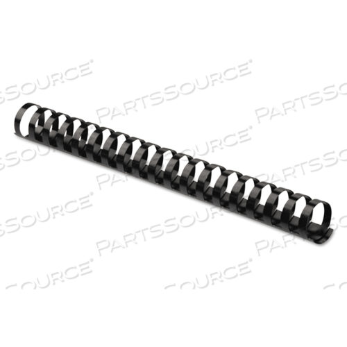 Пластиковые гребенчатые переплеты, диаметр 2, вместимость 500 листов, черные, 10 шт. в упаковке