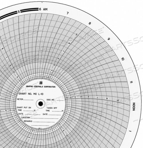 OEM#: MC L-10CIRC БУМАЖНАЯ ДИАГРАММА 0TO10 PK100 от Graphic Controls, LLC