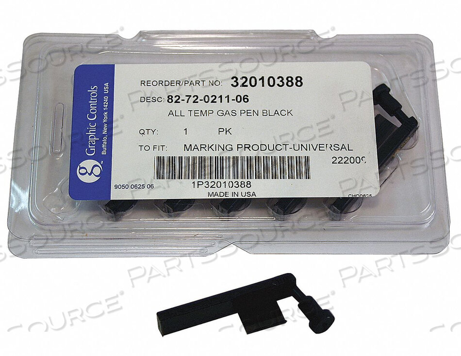 OEM#: 82-72-0211-06 - ЧЕРНАЯ СТАТИЧЕСКАЯ РУЧКА-ЗАПИСЫВАЮЩАЯ РУЧКА ЧЕРНАЯ PK6 от Graphic Controls, LLC