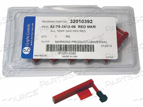 OEM#: 82-79-3412-06 - КРАСНЫЙ ДИФФЕРЕНЦИАЛЬНЫЙ ПЕРЬЕВОЙ СЧЕТЧИК, КРАСНЫЙ, 0,800 ДЮЙМОВ, ТОНКИЙ, PK6 от Graphic Controls, LLC