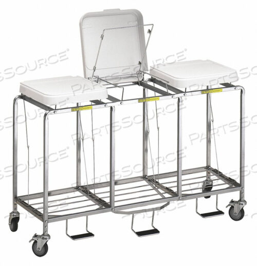 OEM#: 676NBLAUNDRY HAMPER CART 3 COMP GRY 10.5CU FT от R&B Wire Products, Inc.
