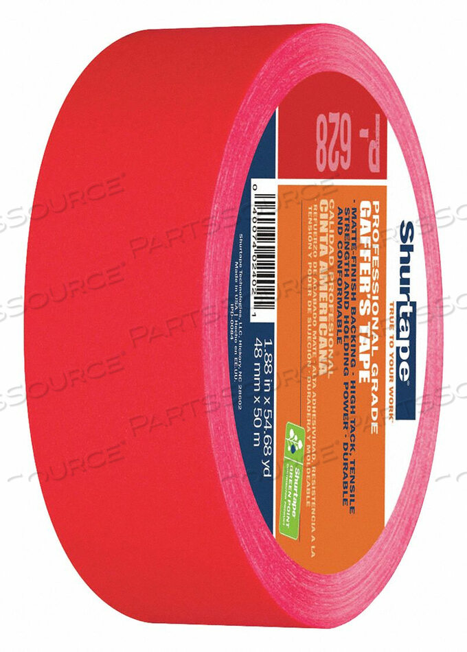 OEM#: P- 628GAFFERS TAPE 50M X 48MM RED PK24 от Shurtape
