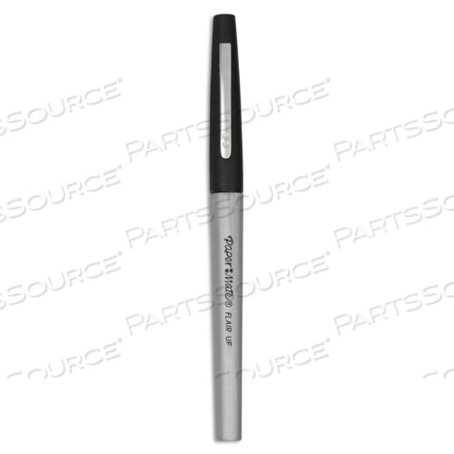 OEM#: 8330152РУЧКА FLAIR FELT TIP POROUS POINT PEN, STICK, EXTRA-FINE 0.4 MM, ЧЕРНЫЕ ЧЕРНИЛА, ЧЕРНЫЙ КОРПУС, DOGEN от Paper Mate