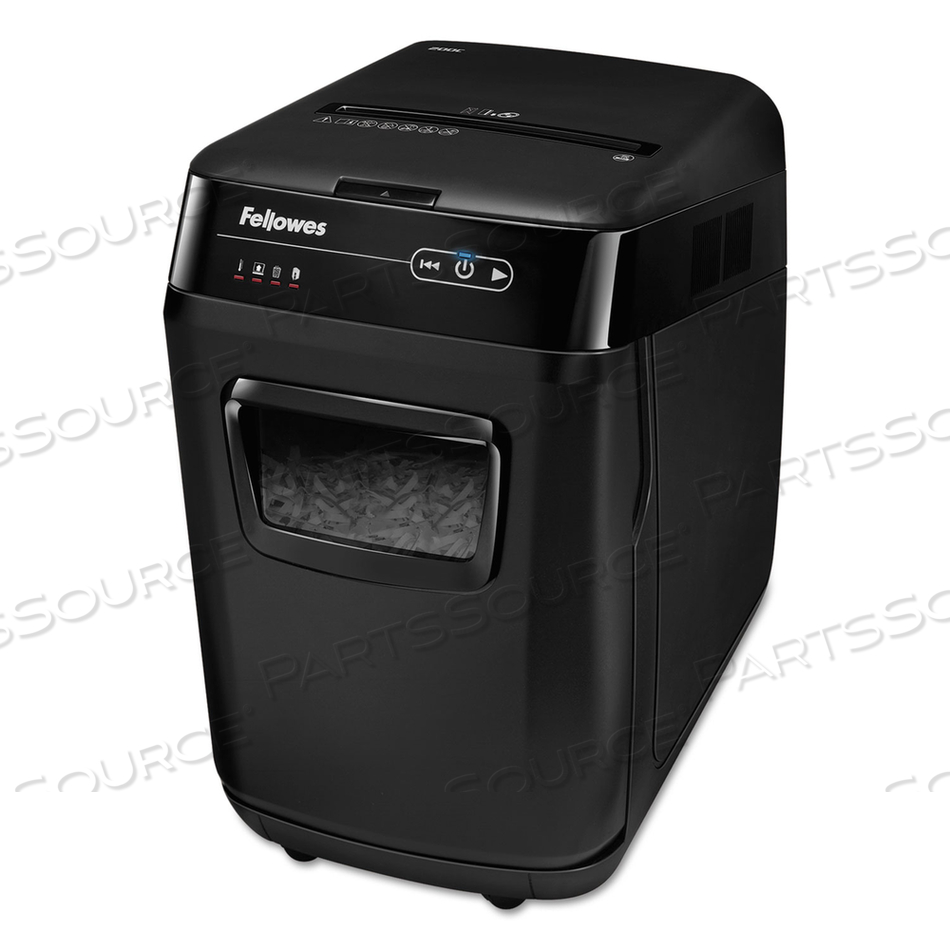 OEM#: 4653501УНИВЕРСАЛЬНЫЙ ИЗМЕЛЬЧИТЕЛЬ AUTOMAX 200C С АВТОМАТИЧЕСКОЙ ПОДАЧЕЙ И ПОПЕРЕЧНОЙ РЕЗКОЙ, ЕМКОСТЬ 200 ЛИСТОВ В АВТОМАТИЧЕСКОМ РЕЖИМЕ/10 ЛИСТОВ В РУЧНОМ РЕЖИМЕ от Fellowes