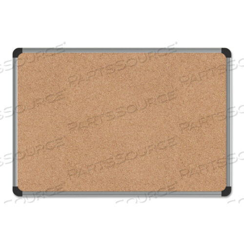 OEM#: UNV43712ПРОБКОВАЯ ДОСКА С АЛЮМИНИЕВОЙ РАМОЙ, 24 X 18, НАТУРАЛЬНАЯ, СЕРЕБРИСТАЯ РАМА от Universal