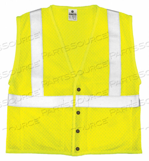 OEM#: ASFM300-4XFLAME RSIST HI VIS VEST CLASS 2 4XL LIME от ML Kishigo