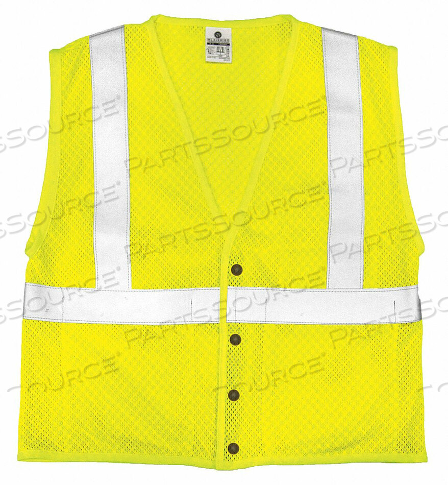 OEM#: ASFM300-4XFLAME RSIST HI VIS VEST CLASS 2 4XL LIME от ML Kishigo