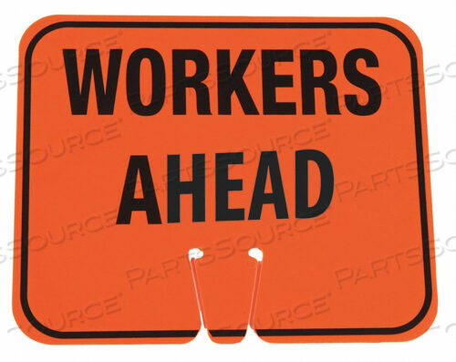 EZ-IMS - WORKERS AHEAD BLACK ON ORANG