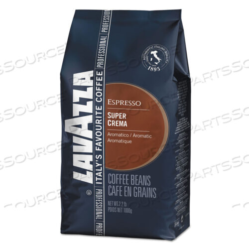 OEM#: 4202 КОФЕ ЭСПРЕССО SUPER CREMA В ЗЕРНАХ, ПАКЕТ 2,2 ФУНТА, ВАКУУМНАЯ УПАКОВКА от Lavazza