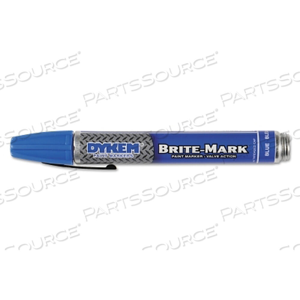 OEM#: 40001BRITE-MARK 40 ПЕРМАНЕНТНЫЙ МАРКЕР С РЕЗЬБОВЫМ КОЛПАЧКОМ/КОРПУСОМ, СИНИЙ, СРЕДНИЙ от Dykem