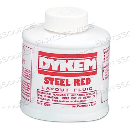 OEM#: 80396 LAYOUT FLUIDS, 4 УНЦИИ КИСТЬ В КОЛПАЧКЕ, КРАСНАЯ от Dykem