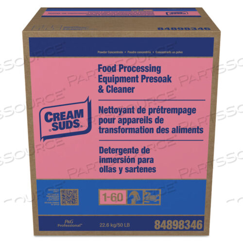 OEM#: 02101MANUAL POT AND PAN PRESOAK AND DETERGENT WITH PHOSPHATE, BABY POWDER SCENT, POWDER, 50 LB BOX by Cream Suds