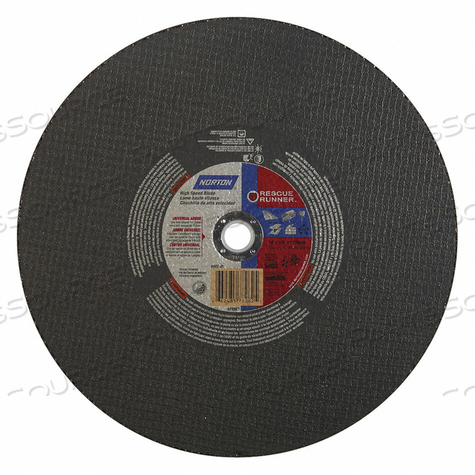 OEM#: 66243578262CUTOFF WHL VORTEX 14 X1/8 X20MM 5400RPM от Norton | Saint-Gobain Abrasives