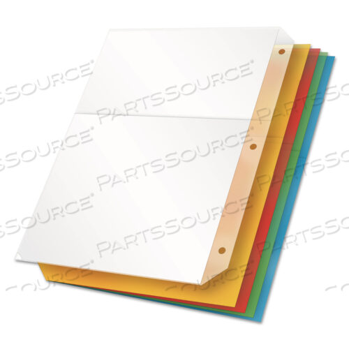OEM#: 84007POLY RING BINDER POCKETS, 8,5 X 11, РАЗНЫЕ ЦВЕТА, 5 ШТ./УПАКОВКА от Cardinal