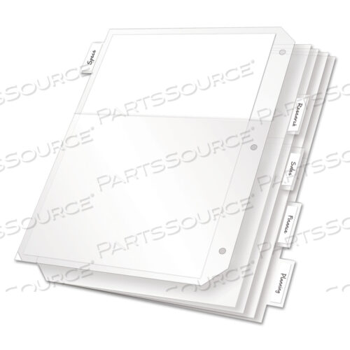 OEM#: 84010POLY RING BINDER POCKETS, 8.5 X 11, ПРОЗРАЧНЫЕ, 5 ШТ./УПАКОВКА от Cardinal