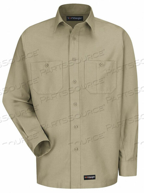 OEM#: WS10KH RG LMENS CANVAS LONG SLEEVE WORK SHIRT KHAKI REGULAR-L от Wrangler